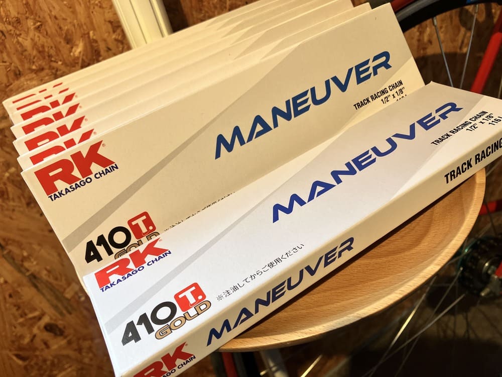 ピスト チェーン RK TAKASAGO CHAIN MANEUVER RK [MANEUVER] TRACK RACING CHAN 410 T GOLD – 104cycle